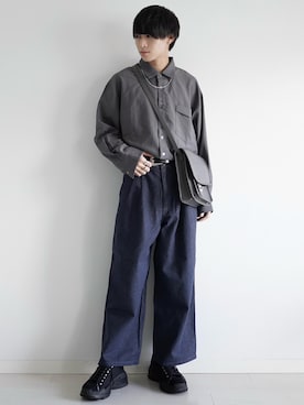 「shiki tokyo（シキトウキョウ）のアイテム（スニーカー）」を使った、こーせ︎︎︎︎︎︎︎︎さん（メンズ・169cm）の春コーディネート