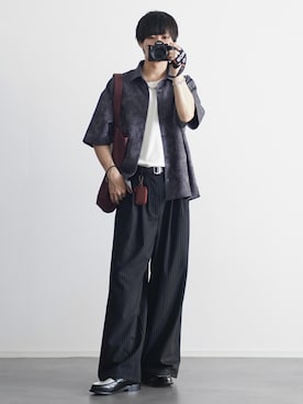 「アイテム（イヤーカフ）」を使った、こーせ︎︎︎︎︎︎︎︎さん（メンズ・169cm）の春コーディネート