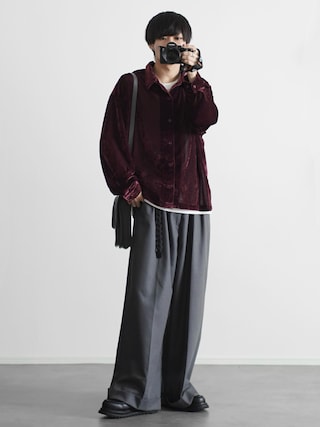 「DEVICE(デバイス)の【WEARISTA こーせ ×DEVICE コラボ】Rename フロントバックル ショルダーバッグ(ショルダーバッグ)」を使った、こーせ︎︎︎︎︎︎︎︎さん(メンズ・169cm)の春コーディネート