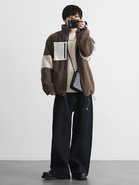 「アイテム（イヤーカフ）」を使った、こーせ︎︎︎︎︎︎︎︎さん（メンズ・169cm）の秋コーディネート