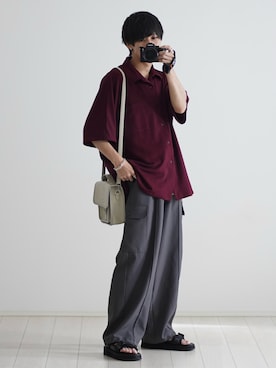 「ETELIO（エテリオ）の【2点セット】サージカルステンレスフープ　イヤーカフ　巾着付き（イヤーカフ）」を使った、こーせ︎︎︎︎︎︎︎︎さん（メンズ・169cm）の春コーディネート