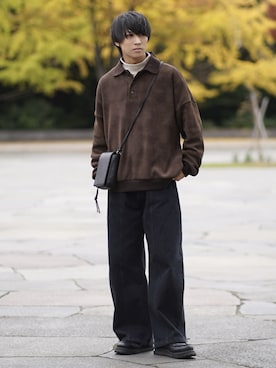 「アイテム（イヤーカフ）」を使った、こーせ︎︎︎︎︎︎︎︎さん（メンズ・169cm）の秋コーディネート