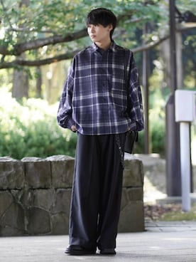 「アイテム（イヤーカフ）」を使った、こーせ︎︎︎︎︎︎︎︎さん（メンズ・169cm）の冬コーディネート