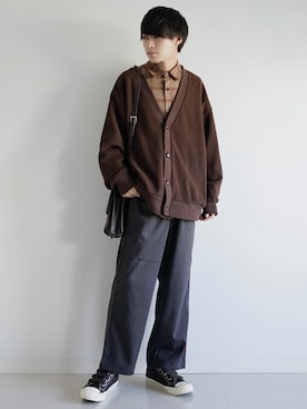 「ASTRONOMY（アストロノミー）のアイテム（パンツ）」を使った、こーせ︎︎︎︎︎︎︎︎さん（メンズ・169cm）の冬コーディネート