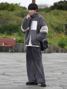 「タートルネック」｜「アイテム（その他アウター）」を使った、こーせ︎︎︎︎︎︎︎︎さん（メンズ・169cm）の冬コーディネート