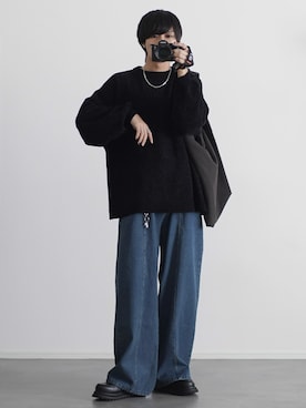 「アイテム（イヤーカフ）」を使った、こーせ︎︎︎︎︎︎︎︎さん（メンズ・169cm）の秋コーディネート