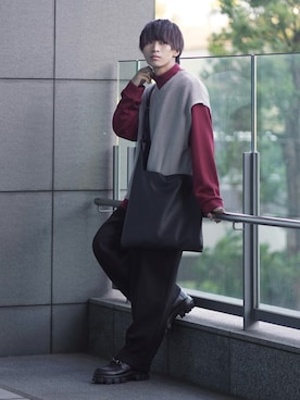 「ETELIO（エテリオ）の【2点セット】サージカルステンレスフープ　イヤーカフ　巾着付き（イヤーカフ）」を使った、こーせ︎︎︎︎︎︎︎︎さん（メンズ・169cm）の夏コーディネート