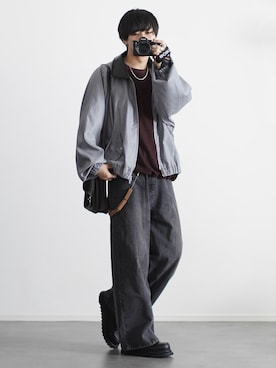 「DEVICE（デバイス）のアイテム（バッグ）」を使った、こーせ︎︎︎︎︎︎︎︎さん（メンズ・169cm）の冬コーディネート