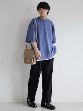 「ETELIO（エテリオ）の【2点セット】サージカルステンレスフープ　イヤーカフ　巾着付き（イヤーカフ）」を使った、こーせ︎︎︎︎︎︎︎︎さん（メンズ・169cm）の夏コーディネート