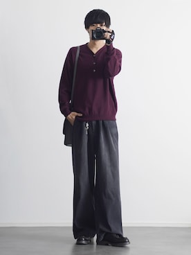 「アイテム（ブーツ）」を使った、こーせ︎︎︎︎︎︎︎︎さん（メンズ・169cm）の秋コーディネート