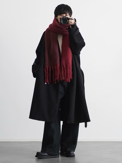 ウール混メルトンダブルチェスターコート（チェスターコート）｜ETELIO