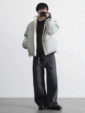 「アイテム（イヤーカフ）」を使った、こーせ︎︎︎︎︎︎︎︎さん（メンズ・169cm）の冬コーディネート