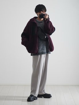 「ETELIO（エテリオ）のアイテム（その他アウター）」を使った、こーせ︎︎︎︎︎︎︎︎さん（メンズ・169cm）の冬コーディネート