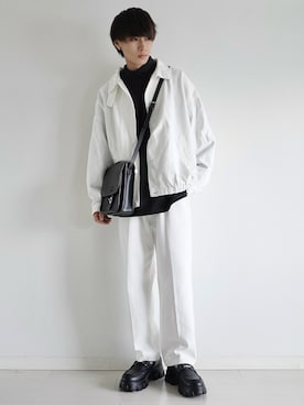 「エテリオ」｜「アイテム（ブルゾン）」を使った、こーせ︎︎︎︎︎︎︎︎さん（メンズ・169cm）の秋コーディネート