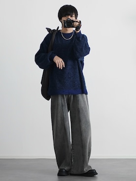 「アイテム（イヤーカフ）」を使った、こーせ︎︎︎︎︎︎︎︎さん（メンズ・169cm）の秋コーディネート