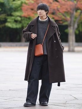 「アイテム（イヤーカフ）」を使った、こーせ︎︎︎︎︎︎︎︎さん（メンズ・169cm）の秋コーディネート