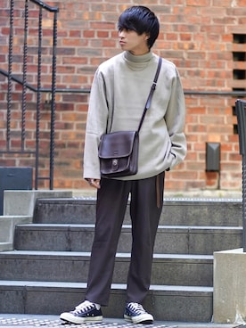 「ETELIO（エテリオ）のアイテム（テーラードジャケット）」を使った、こーせ︎︎︎︎︎︎︎︎さん（メンズ・169cm）の秋コーディネート