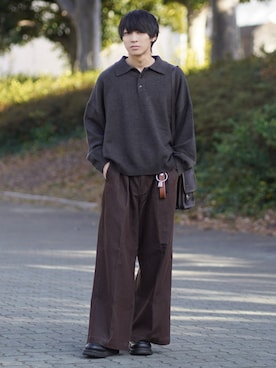 「DEVICE（デバイス）のアイテム」を使った、こーせ︎︎︎︎︎︎︎︎さん（メンズ・169cm）の冬コーディネート