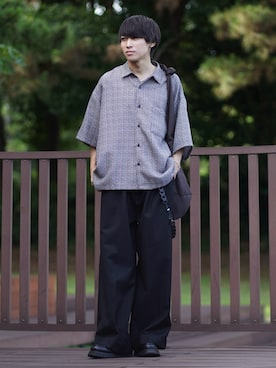 「アイテム（イヤーカフ）」を使った、こーせ︎︎︎︎︎︎︎︎さん（メンズ・169cm）の夏コーディネート