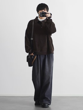 「アイテム（イヤーカフ）」を使った、こーせ︎︎︎︎︎︎︎︎さん（メンズ・169cm）の秋コーディネート