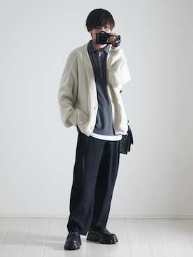 「アイテム（イヤーカフ）」を使った、こーせ︎︎︎︎︎︎︎︎さん（メンズ・169cm）の秋コーディネート