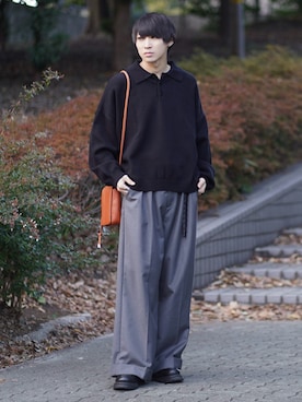 「アイテム（パンツ）」を使った、こーせ︎︎︎︎︎︎︎︎さん（メンズ・169cm）の冬コーディネート