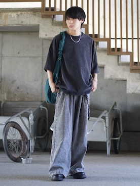 「アイテム（パンツ）」を使った、こーせ︎︎︎︎︎︎︎︎さん（メンズ・169cm）の夏コーディネート