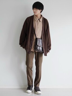 「エテリオ」｜「アイテム（ブルゾン）」を使った、こーせ︎︎︎︎︎︎︎︎さん（メンズ・169cm）の冬コーディネート