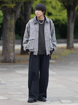 「アイテム（イヤーカフ）」を使った、こーせ︎︎︎︎︎︎︎︎さん（メンズ・169cm）の秋コーディネート