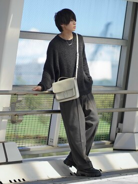 「ETELIO（エテリオ）の【2点セット】サージカルステンレスフープ　イヤーカフ　巾着付き（イヤーカフ）」を使った、こーせ︎︎︎︎︎︎︎︎さん（メンズ・169cm）の秋コーディネート