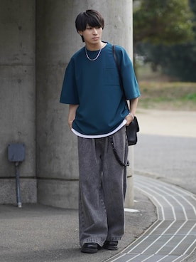 「DEVICE（デバイス）のアイテム（バッグ）」を使った、こーせ︎︎︎︎︎︎︎︎さん（メンズ・169cm）の春コーディネート