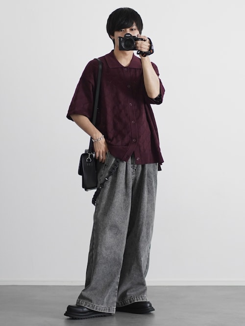 2タックワイドバギー12オンスデニムパンツ 【セットアップ可能