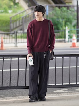 「アイテム（イヤーカフ）」を使った、こーせ︎︎︎︎︎︎︎︎さん（メンズ・169cm）の秋コーディネート