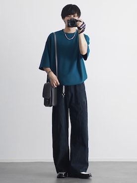 「アイテム（イヤーカフ）」を使った、こーせ︎︎︎︎︎︎︎︎さん（メンズ・169cm）の春コーディネート