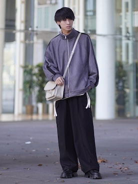 「ETELIO（エテリオ）の【2点セット】サージカルステンレスフープ　イヤーカフ　巾着付き（イヤーカフ）」を使った、こーせ︎︎︎︎︎︎︎︎さん（メンズ・169cm）の春コーディネート