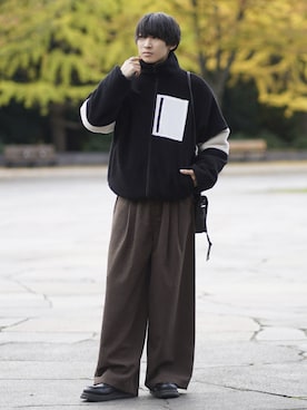 「アイテム（イヤーカフ）」を使った、こーせ︎︎︎︎︎︎︎︎さん（メンズ・169cm）の秋コーディネート