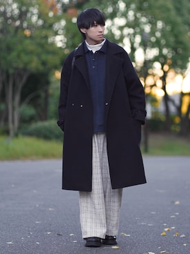 「ETELIO（エテリオ）の【2点セット】サージカルステンレスフープ　イヤーカフ　巾着付き（イヤーカフ）」を使った、こーせ︎︎︎︎︎︎︎︎さん（メンズ・169cm）の冬コーディネート