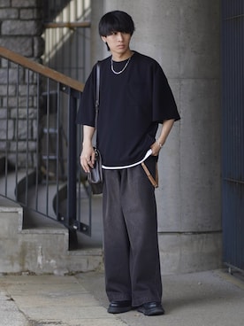 「DEVICE（デバイス）のアイテム（バッグ）」を使った、こーせ︎︎︎︎︎︎︎︎さん（メンズ・169cm）の春コーディネート