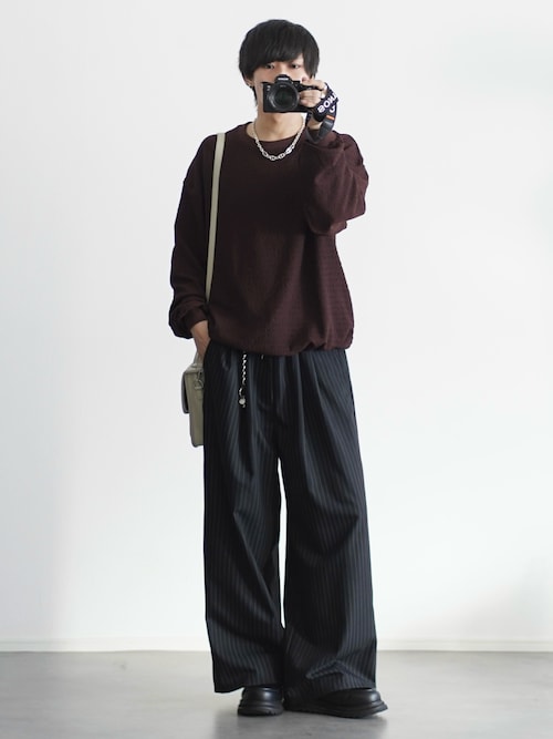 2タックTRツイルワイドバギースラックス（スラックス）｜ETELIO