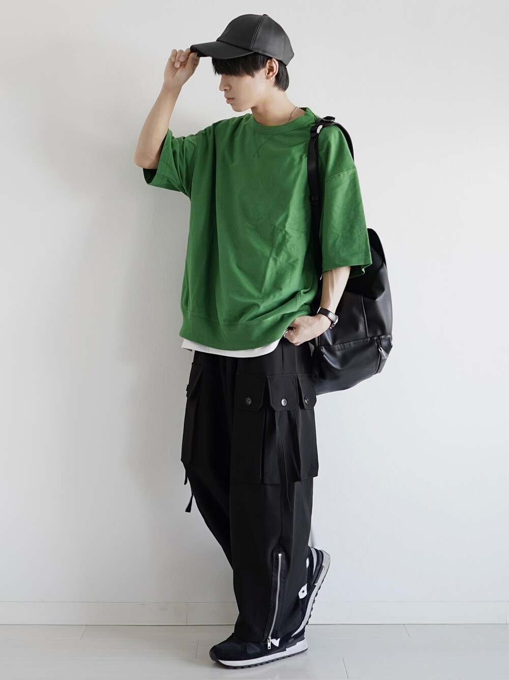 深緑くま帽子　ネコtシャツコーデ【ネオブライス】アウトフィット　着回しコーデ 856【ネオブライス】動物着ぐるみネオブライス4人全員集合 Talk