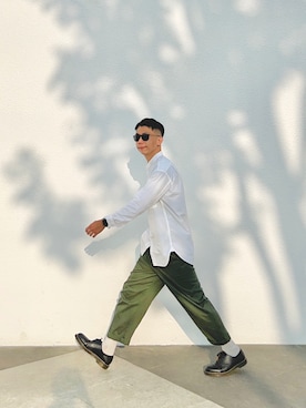 「UNIQLO+J」｜Ryan Hsuehさん（メンズ・176cm）の秋コーディネート