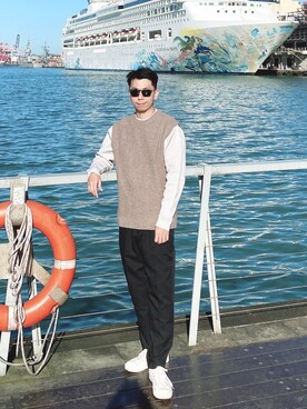 「UNIQLO U」｜Ryan Hsuehさん（メンズ・176cm）の夏コーディネート