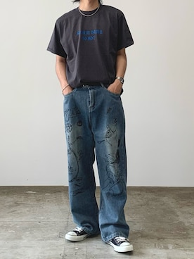 「Theater code（シアターコード）のアイテム」を使った、mikiさん（メンズ・170cm）の夏コーディネート