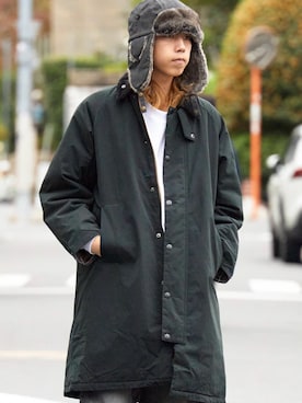 「アイテム（ダウンジャケット/コート）」を使った、mikiさん（メンズ・178cm・20代）の秋コーディネート