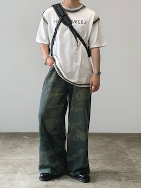 「Theater code（シアターコード）のアイテム」を使った、mikiさん（メンズ・170cm）の夏コーディネート