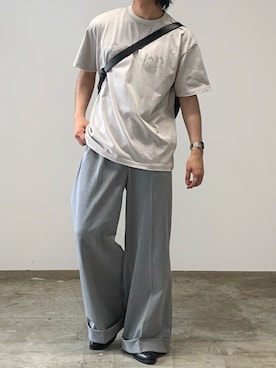 「STYLEMIXER（スタイルミキサー）のアイテム」を使った、mikiさん（メンズ・170cm）の夏コーディネート