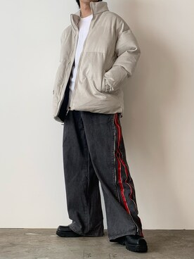 「Theater code（シアターコード）のアイテム（ジャケット/アウター）」を使った、mikiさん（メンズ・170cm）の冬コーディネート