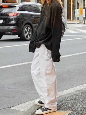 「Theater code（シアターコード）のアイテム」を使った、mikiさん（メンズ・178cm）の秋コーディネート