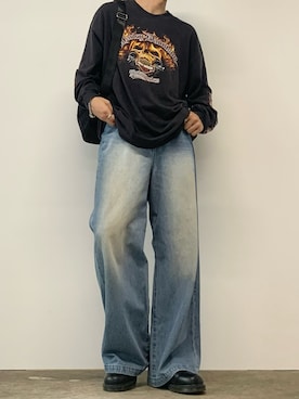 「Theater code（シアターコード）のアイテム（バッグ）」を使った、mikiさん（メンズ・170cm）の秋コーディネート