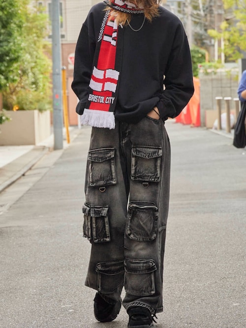 Football Scarf チームエンブレム ジャガードフットボールマフラー